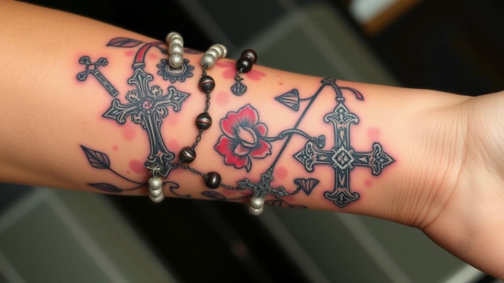 catholic symbolism in ink