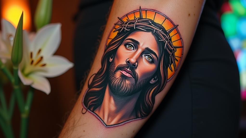 christian themed body art