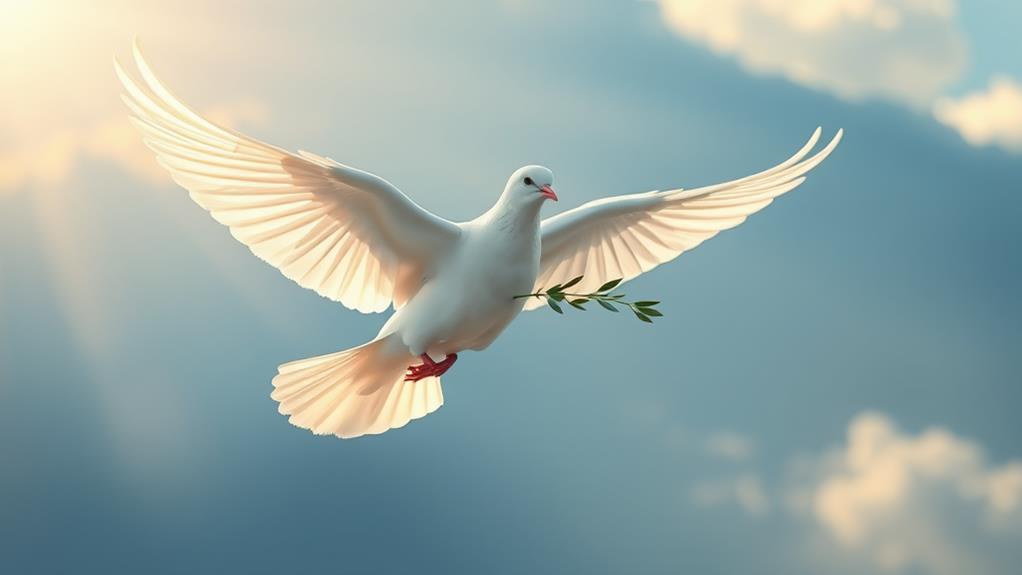 dove symbolizes peace hope