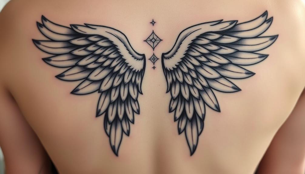 angel wings tattoo care