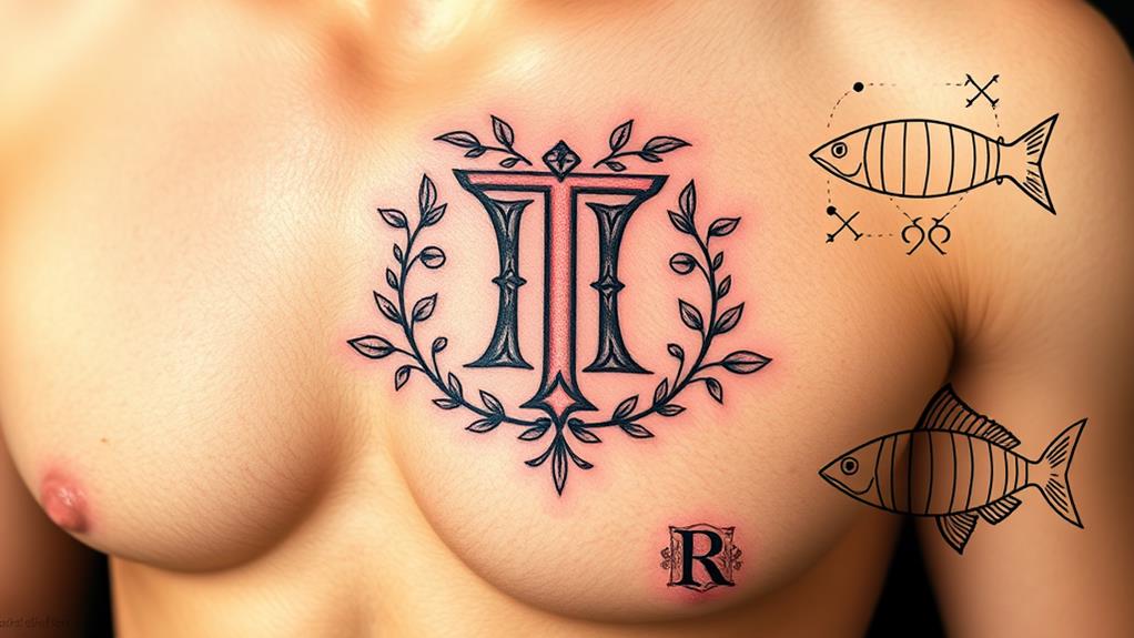 christ tattoos with monograms