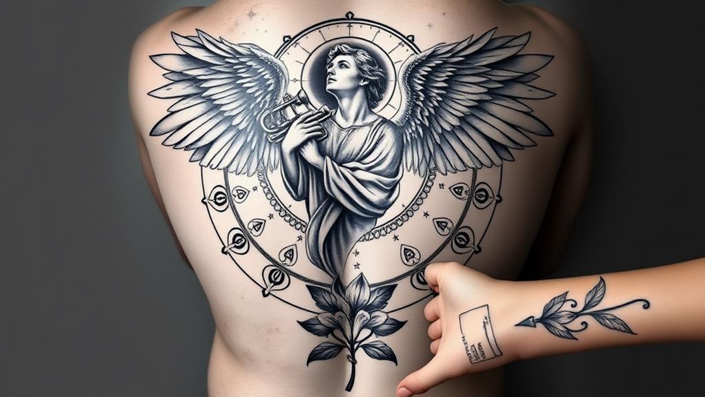 messenger angel tattoo designs