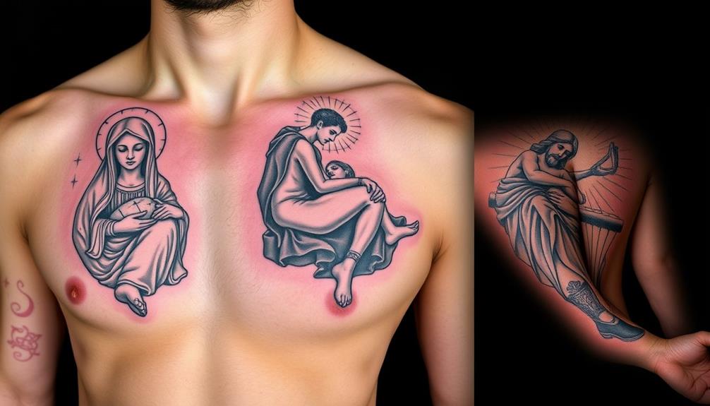 pieta tattoo design ideas