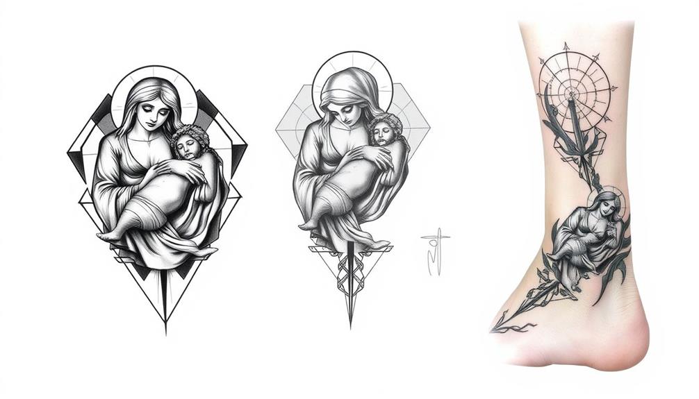 pieta tattoo placement suggestions