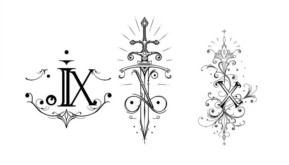 stylish ix logo design