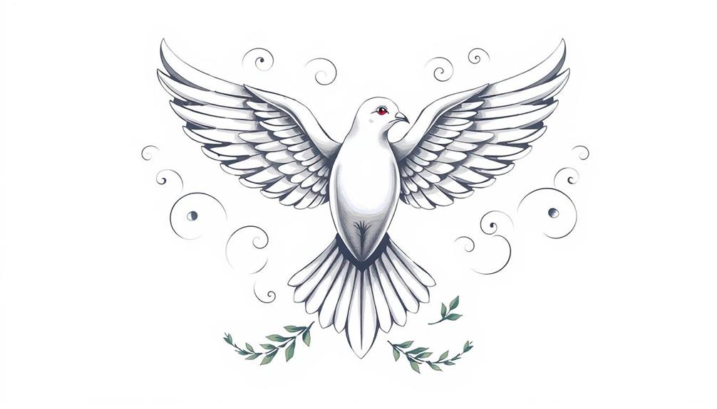 symbolic dove tattoo meaning