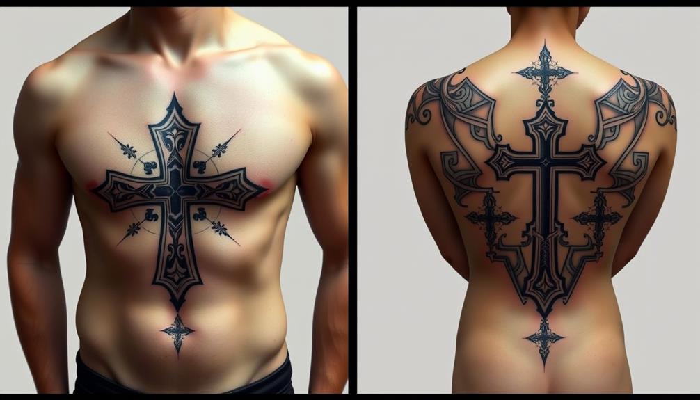 symbolic jerusalem cross tattoos